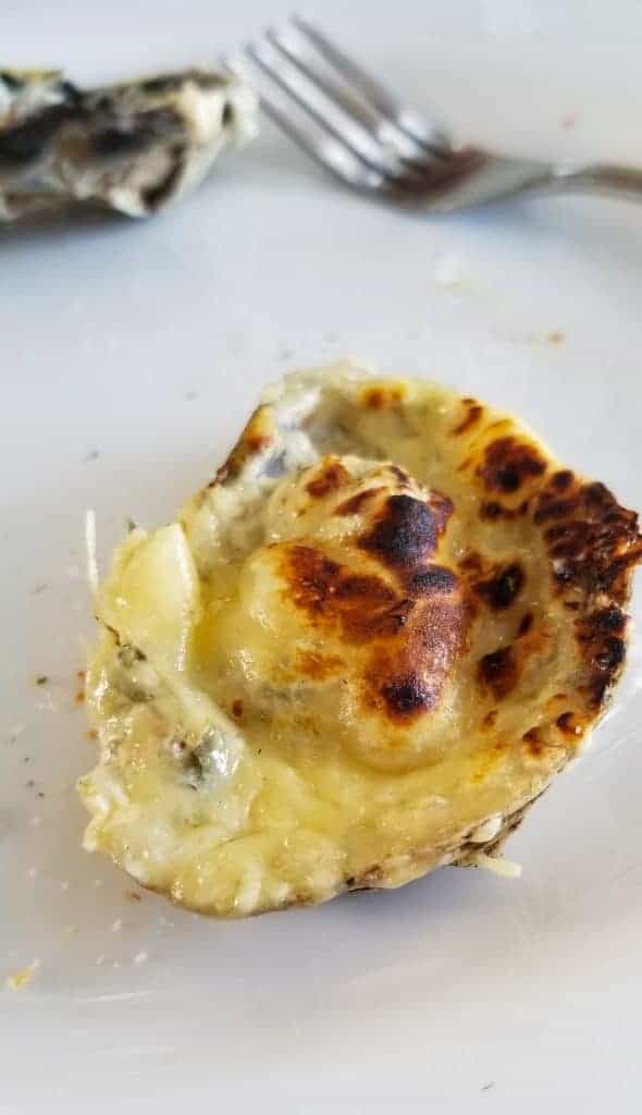 Huître gratinée au fromage