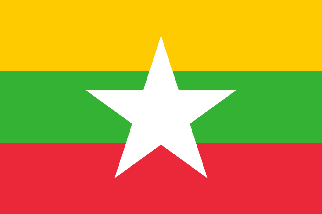 Flag of Myanmar 1024x683 - Coup d’État militaire en Birmanie